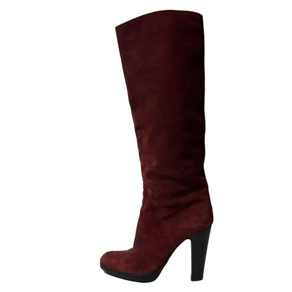 セルジオロッシ sergio rossi ロングブーツ 36 - レッド レディース 靴拍卖
