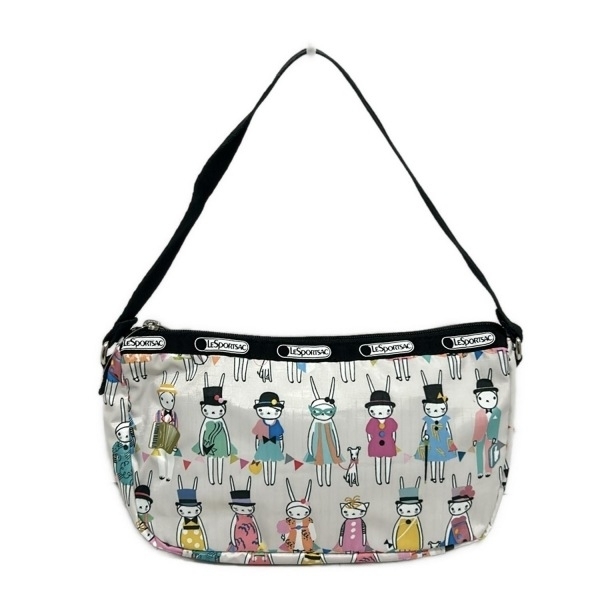 レスポートサック LESPORTSAC ハンドバッグ - ベージュ×白×マルチ ミニバッグ 美品 バッグ拍卖