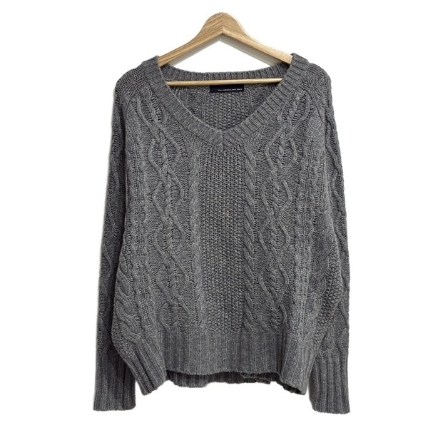 ガリャルダガランテ GALLARDAGALANTE 長袖セーター/ニット サイズF - グレー レディース Vネック トップス拍卖