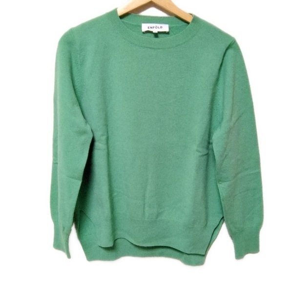 エンフォルド ENFOLD 長袖セーター/ニット サイズ38 M - ライトグリーン レディース 美品 トップス拍卖