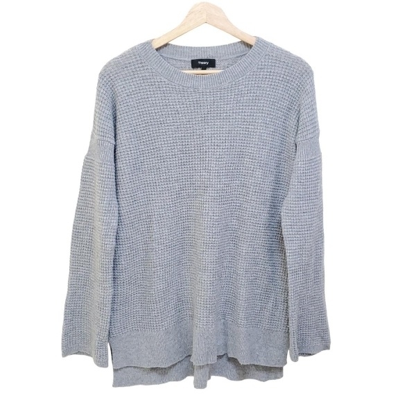 セオリー theory 長袖セーター/ニット サイズS - グレー レディース クルーネック 美品 トップス拍卖