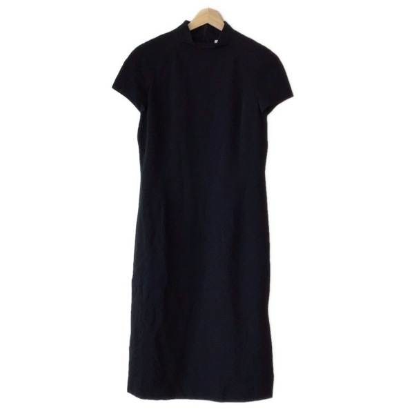 49アベニュージュンコシマダ 49av.Junko Shimada サイズ42 L - 黒 レディース ハイネック/半袖/ロング ワンピース拍卖