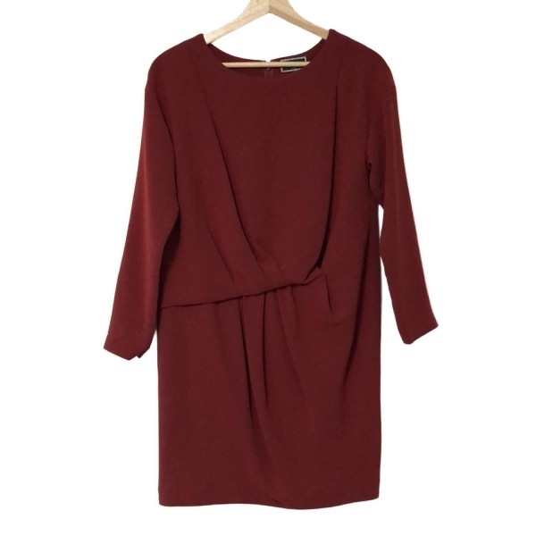 ダイアグラム Diagram GRACE CONTINENTAL サイズ36 S - レッド レディース 長袖/ひざ丈 ワンピース拍卖