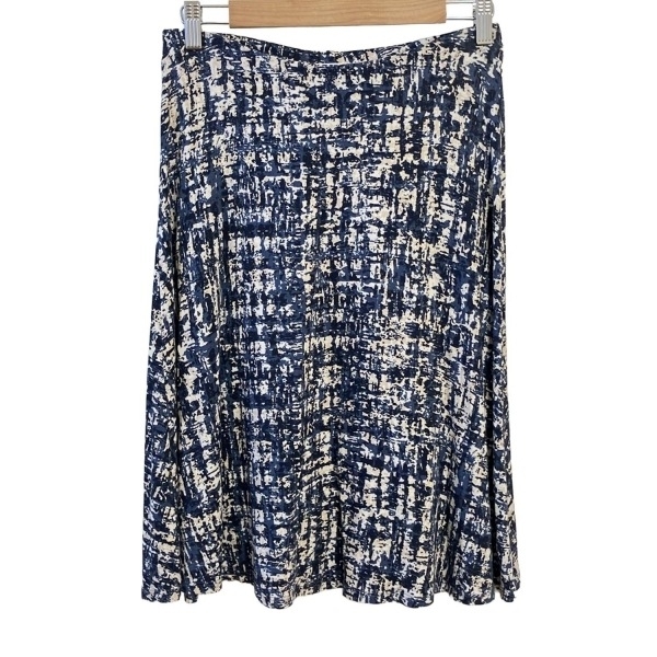 スリードッツ three dots スカート サイズXS - ベージュ×白×マルチ レディース ひざ丈/ウエストゴム ボトムス拍卖