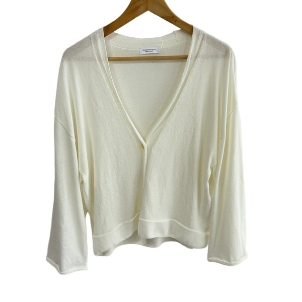 ビューティアンドユース ユナイテッドアローズ BEAUTY&YOUTH UNITEDARROWS カーディガン - アイボリー レディース 長袖 美品 トップス拍卖