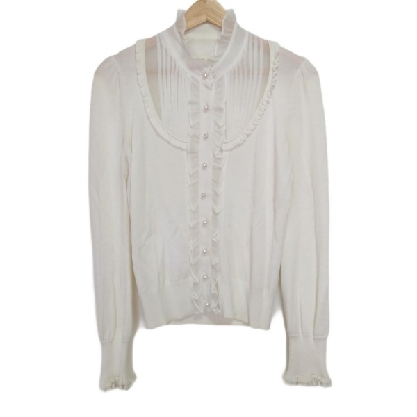トゥービーシック TO BE CHIC カーディガン サイズ2 M - アイボリー レディース 長袖/フリル/パール トップス拍卖