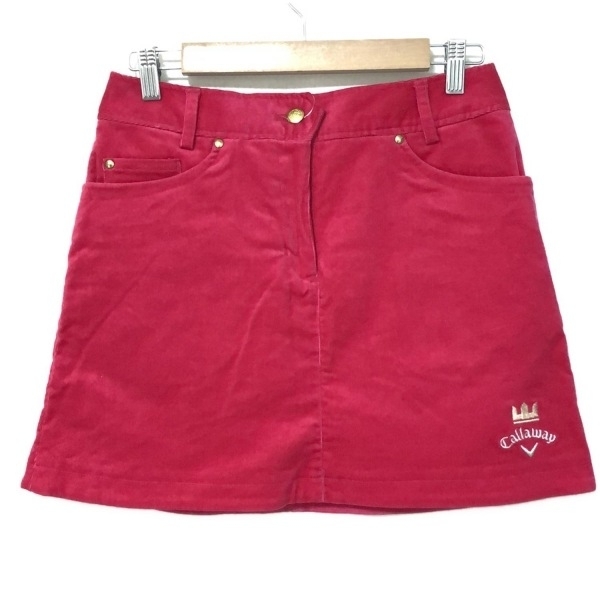 キャロウェイ CALLAWAY ミニスカート サイズM - レッド レディース コーデュロイ 美品 ボトムス拍卖