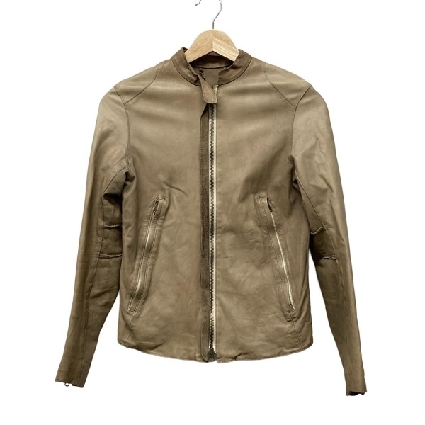 シシ Sisii ライダースジャケット - ベージュ レディース 長袖/レザー/春/秋 ジャケット拍卖