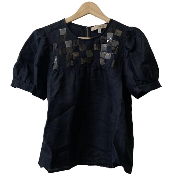 シーバイクロエ SEE BY CHLOE 半袖カットソー サイズl 38 - 黒 レディース スパンコール トップス拍卖