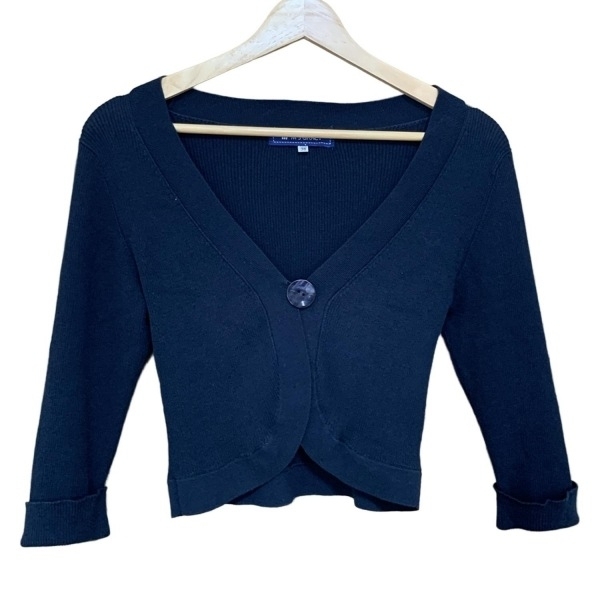 エムズグレイシー M'S GRACY カーディガン サイズ38 M - ダークネイビー レディース 七分袖 トップス拍卖