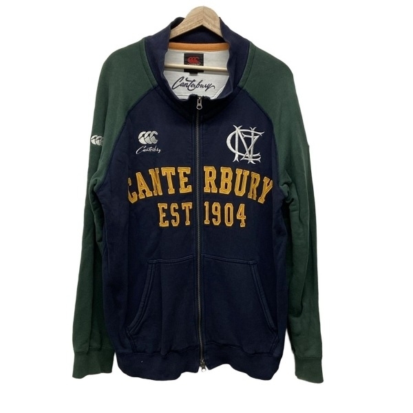 カンタベリーオブニュージーランド CANTERBURY OF NEW ZEALAND ブルゾン サイズ3L - ネイビー×グリーン メンズ 長袖/春/秋 ジャケット拍卖