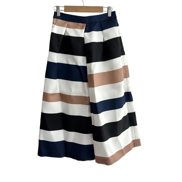 チェスティ Chesty パンツ サイズ1 S - ベージュ×白×ネイビー レディース ボーダー 美品 ボトムス拍卖