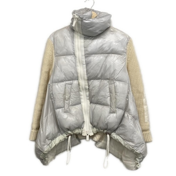 サカイ Sacai ブルゾン サイズ2 M 20-05244 - 白×アイボリー レディース 長袖/ジップアップ/中綿/冬 ジャケット拍卖