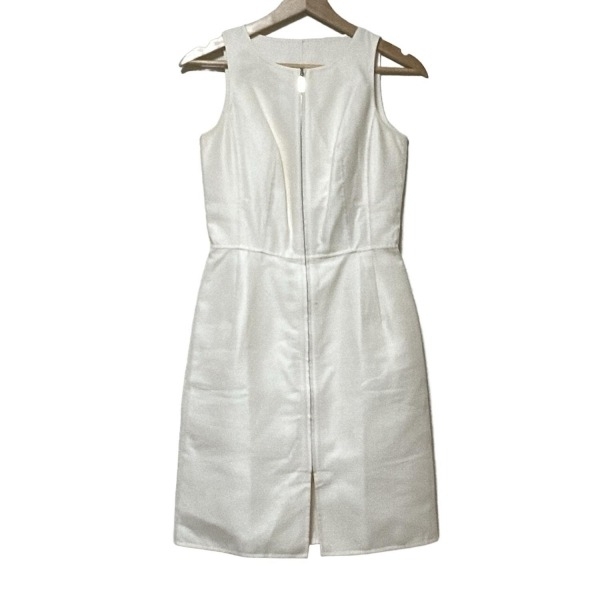 ハロッズ HARRODS サイズ1 S - アイボリー レディース クルーネック/ノースリーブ/ひざ丈/ジップアップ ワンピース拍卖