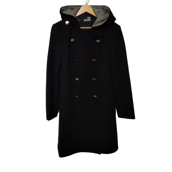 ラブモスキーノ LOVE MOSCHINO サイズUSA 8 - 黒 レディース 長袖/秋/冬 美品 コート拍卖
