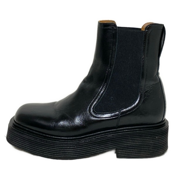 マルニ MARNI ショートブーツ 36 - レザー 黒 レディース サイドゴア 靴拍卖