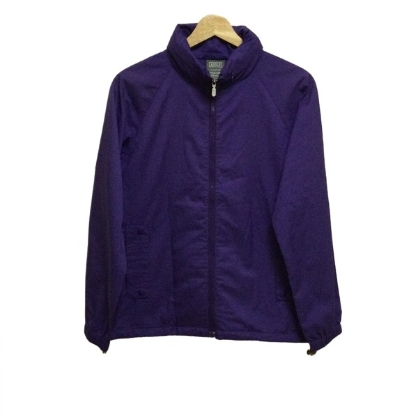 エーグル AIGLE ブルゾン サイズM - パープル レディース 長袖/フード付き/折りたたみ可/春/秋 美品 ジャケット拍卖
