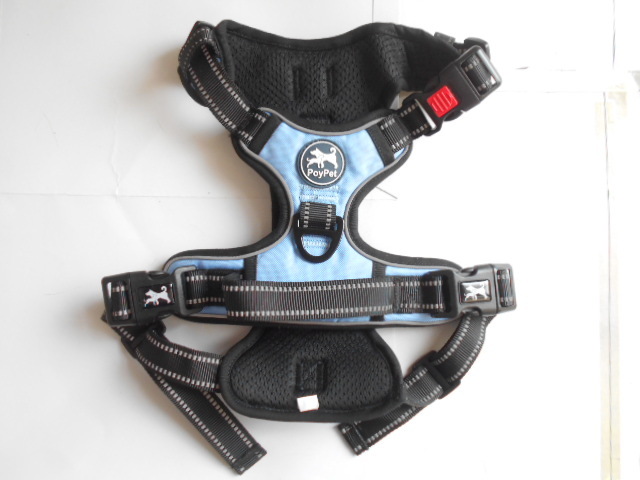 中型犬 大型犬 poypet 犬用ハーネス L ブルー 胴輪 簡単装着 通気性 調節可能 反射 引っ張り防止 歩行補助 拍卖