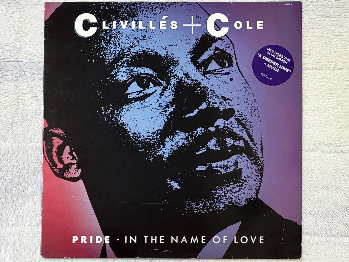 【90's】 Robert Clivills & David Cole / Pride (In The Name Of Love) (1991、12 Inch Single、オランダ盤、C + C Music Factory)拍卖