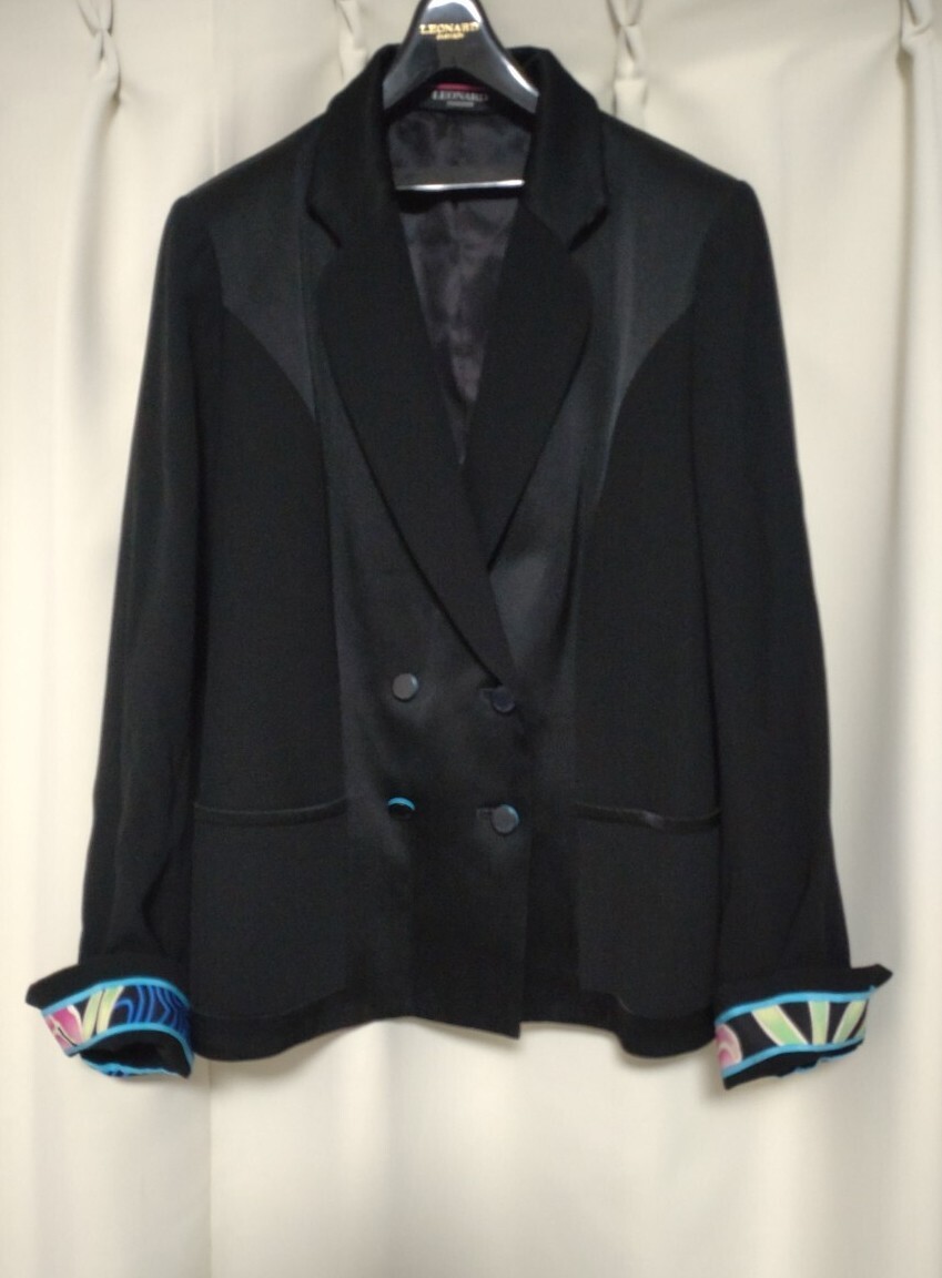 【試着のみ】レオナール ドレスジャケット 42拍卖