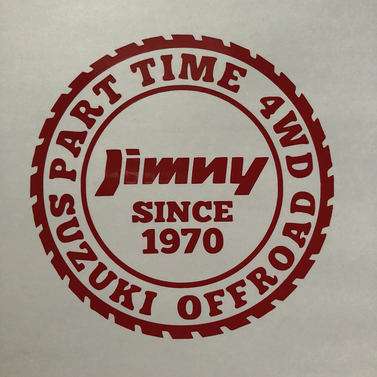 ジムニー カッティングステッカー 直径10cm JIMNY ジムニーシエラ JB23 JB64 JB74 スズキ ステッカー拍卖