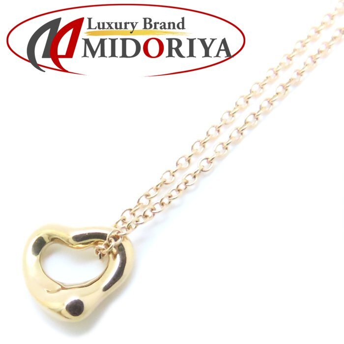 TIFFANY&Co. ティファニー オープンハート ネックレス 7mm K18PG ピンクゴールド/293813【中古】拍卖