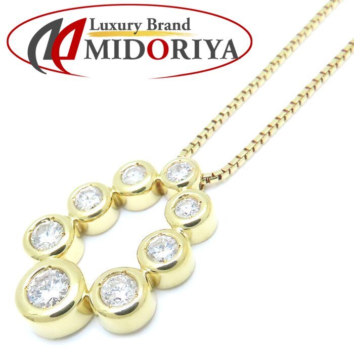 ダイヤモンド ネックレス ダイヤモンド1.03ct K18YG イエローゴールド/76182【中古】拍卖