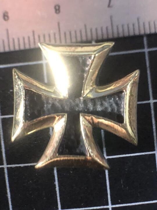 真鍮無垢★アイアンクロス大★コンチョ★拍卖