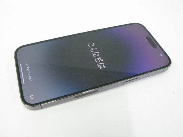 美品 海外版 iPhone14 Pro Max 128GB ディープパープル 【M8839】拍卖