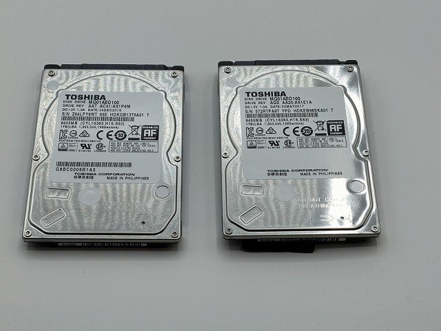 【東芝製】 1TB HDD 2.5インチ 2枚セット拍卖
