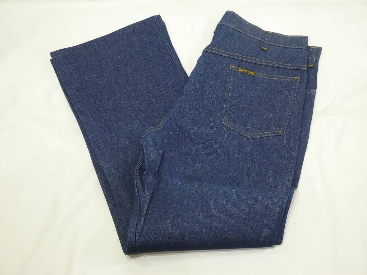 レア DEAD STOCK デッド USA製 70s ビンテージ QUARTER HORSE クォーターハウス リジッド デニム パンツ ブーツカット 表記36×30 60s 50s拍卖
