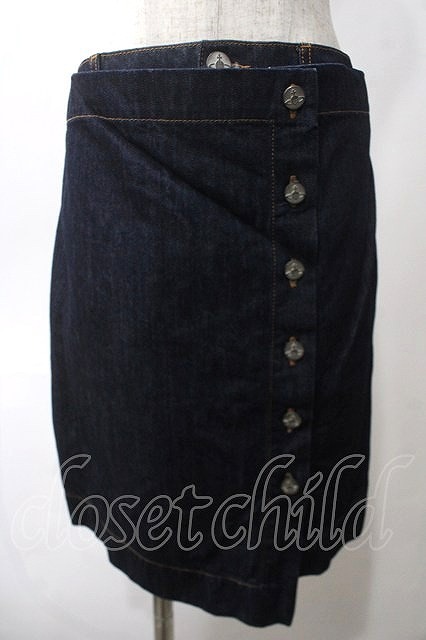 ANGLOMANIA 中古 / 2WAYスクイグルデニムスカート 26 インディゴ Y-25-05-28-069-sk-SZ-ZY拍卖