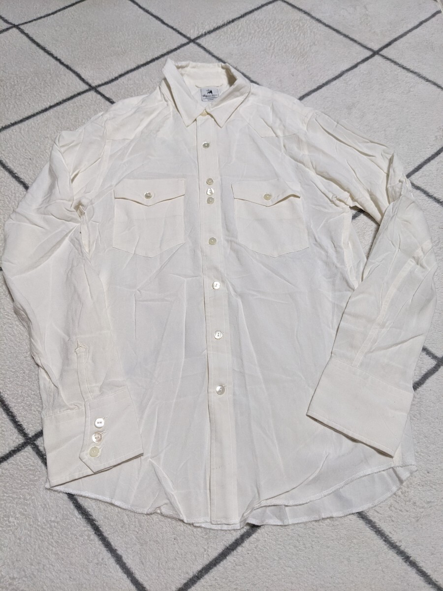 Sasquatchfabrix サスクワッチファブリックス 白シャツ Sサイズ 長袖シャツ シャツ拍卖