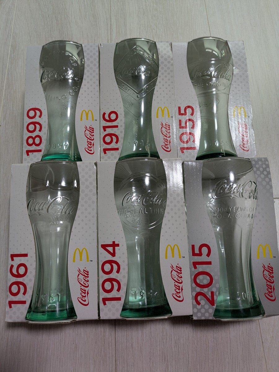 新品未使用 コカコーラ Coca-Cola マクドナルド McDonald グラス 6種 セット 拍卖