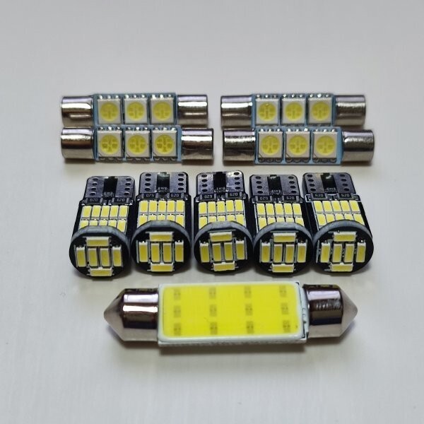 リンカーン 3代目 ナビゲーター 爆光 T10 LED ルームランプ キャンセラー内蔵 10点セット ホワイト /26/f3/t42拍卖