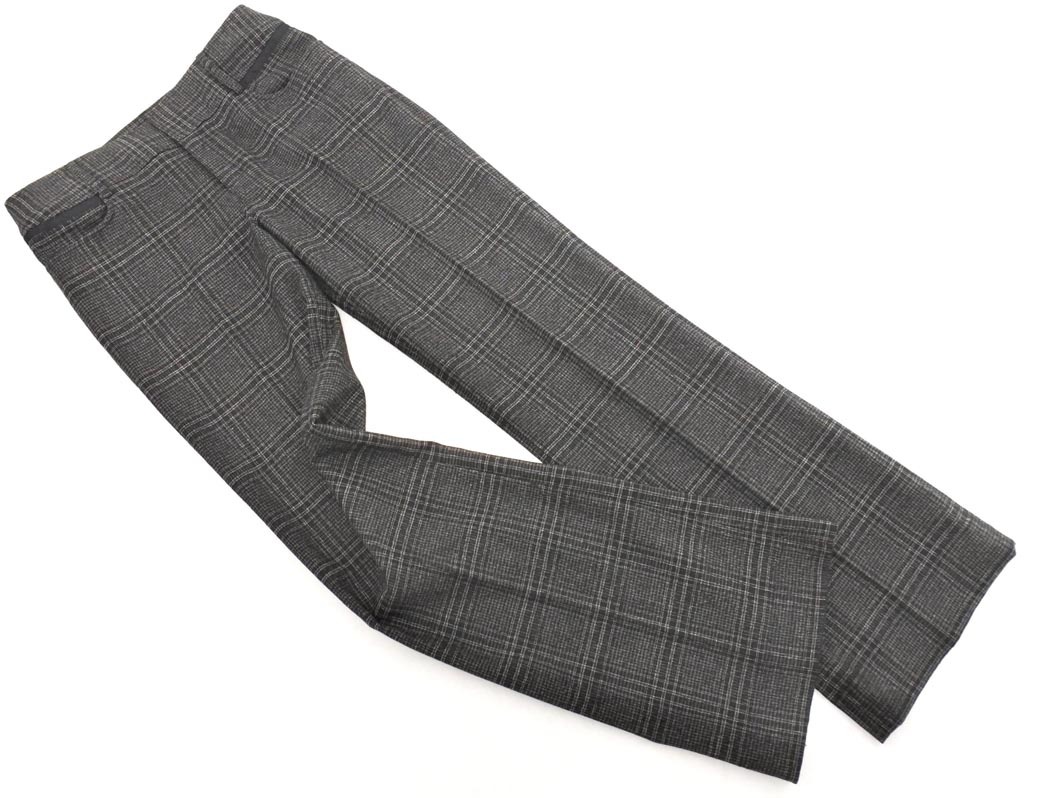 COMME CA MODELS コムサモデルズ グレンチェック フレア パンツ sizeM/グレー ■■ ☆ ffa2 レディース拍卖