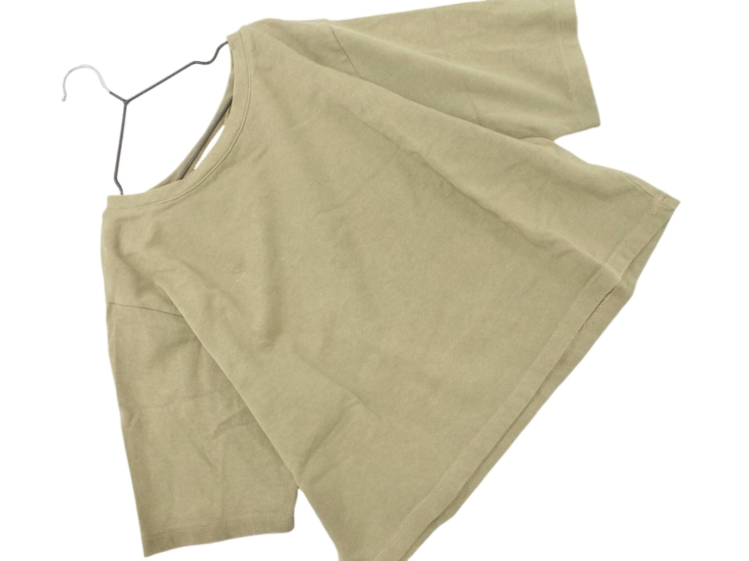 JOURNAL STANDARD relume ジャーナルスタンダードレリューム ショート丈 Tシャツ sizeF/カーキ ■◆ ☆ ffa4 レディース拍卖