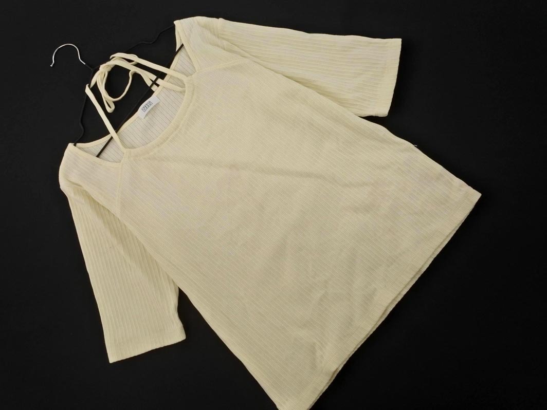 LOWRYS FARM ローリーズファーム ホルターネック カットソー sizeF/ベージュ ■◆ ☆ ffa6 レディース拍卖