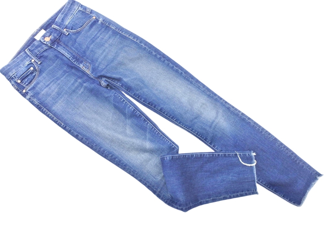 mother マザー HIGH WAISTED LOOKER ANKLE FRAY ストレッチ スキニー デニムパンツ size26/ブルー ■■ ☆ ffa5 レディース拍卖