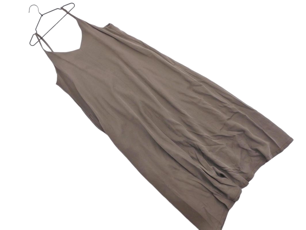 ABAHOUSE アバハウス キャミソール ワンピース こげ茶 ■◆ ☆ ffa9 レディース拍卖