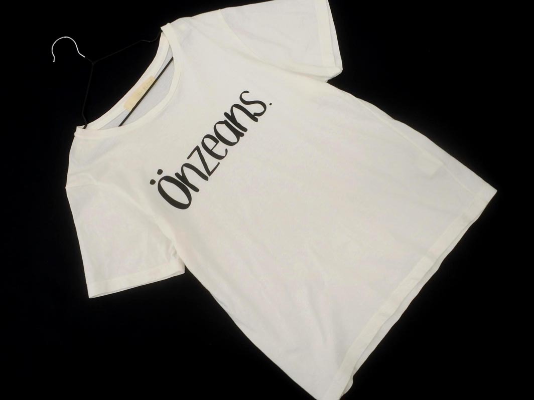 ネコポスOK SLOBE IENA スローブイエナ プリント Tシャツ 白 ■◆ ☆ ffb0 レディース拍卖