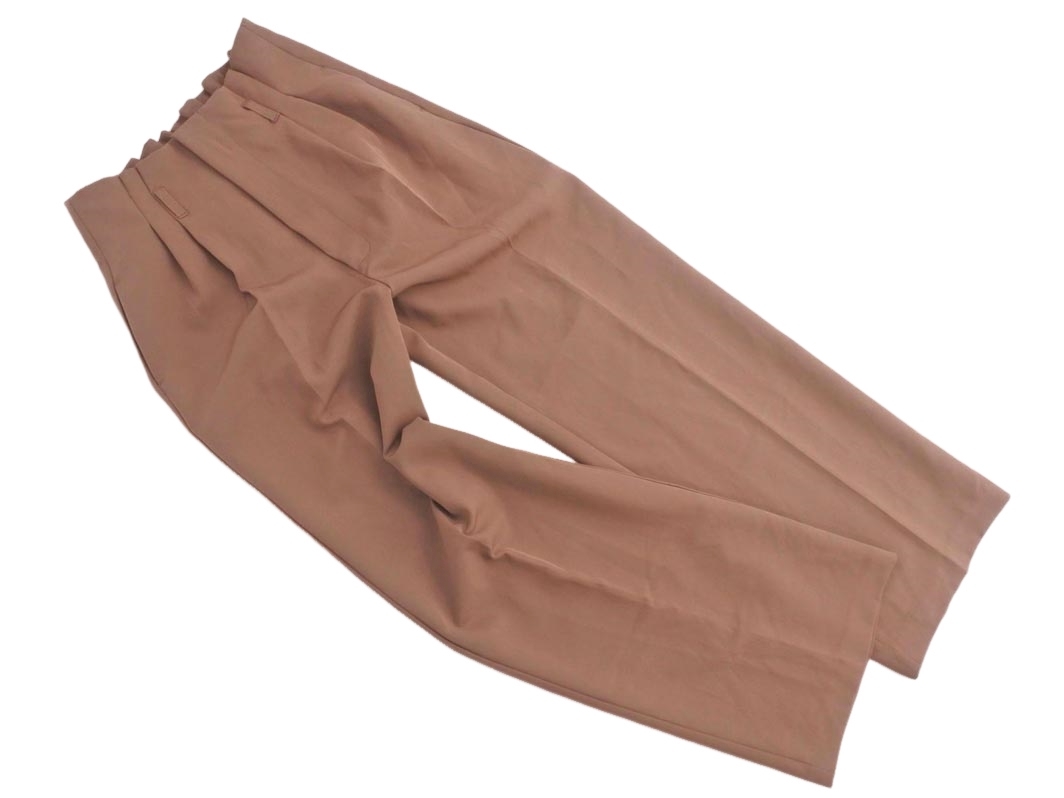 INGNI イング タック ワイド パンツ sizeM/茶 ■■ ☆ ffb2 レディース拍卖