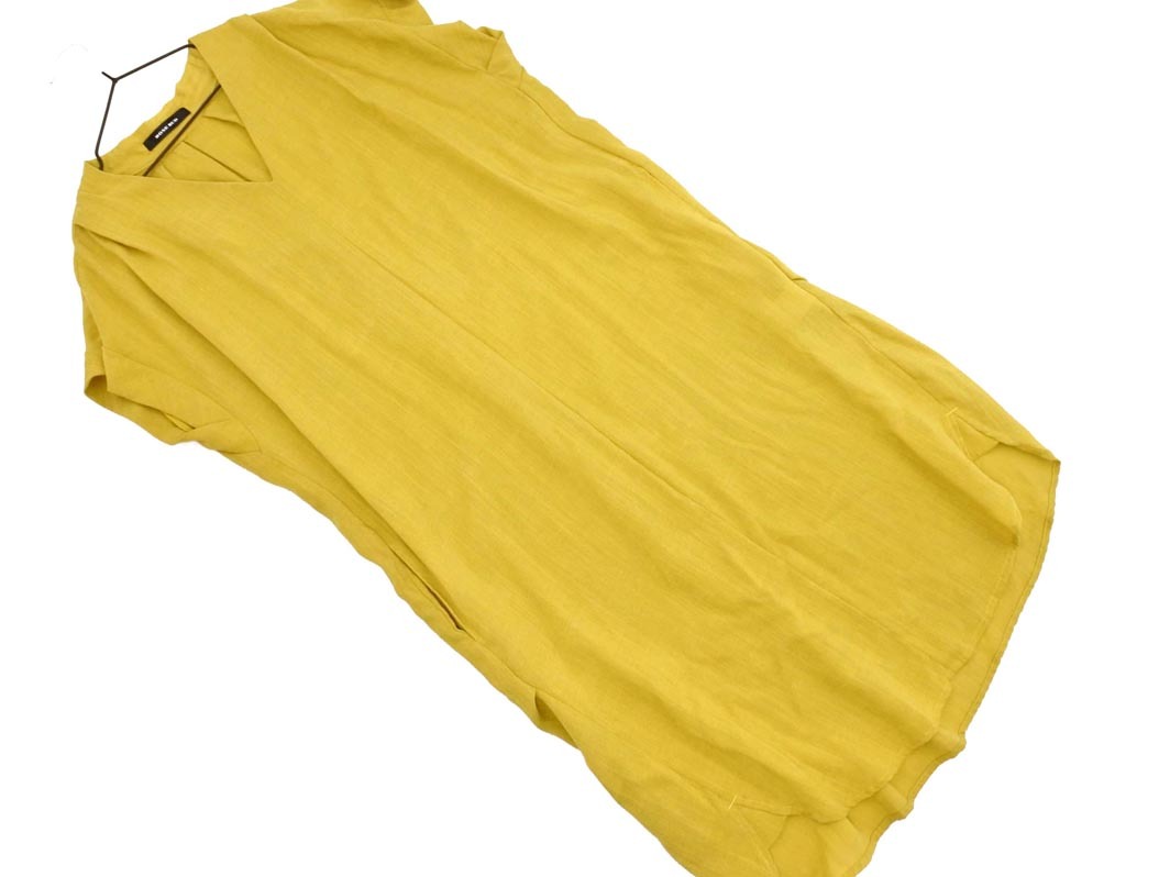 ROSE BUD ローズバッド Vネック プルオーバー ワンピース sizeF/マスタード ■◆ ☆ ffb2 レディース拍卖