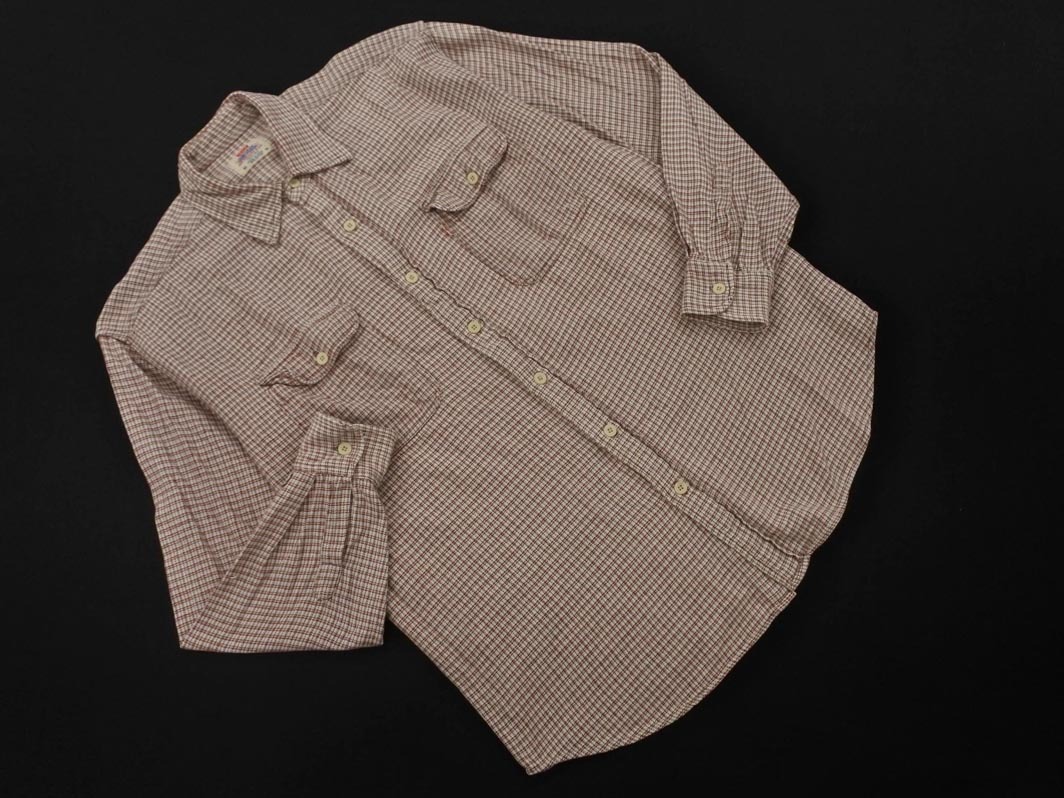 LEVI’S リーバイス チェック シャツ sizeM/白x赤 ■◇ ☆ ffb7 メンズ拍卖