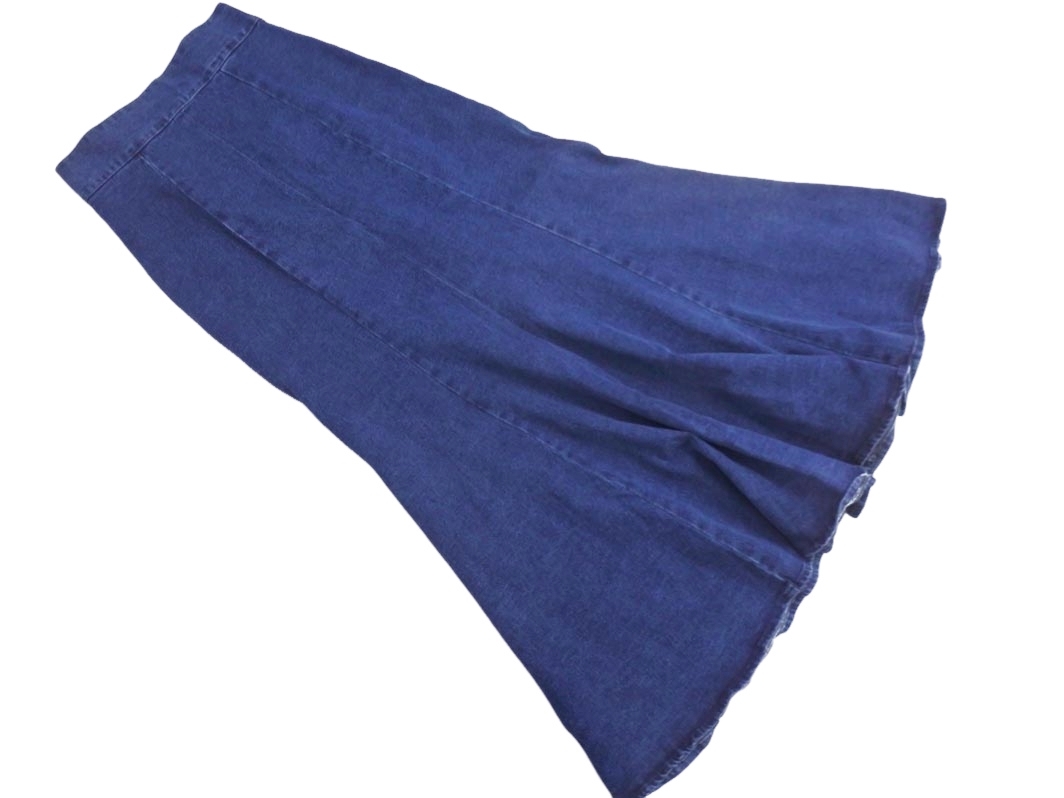 Heather ヘザー マーメイド デニムスカート sizeM/紺 ■■ ☆ ffb9 レディース拍卖