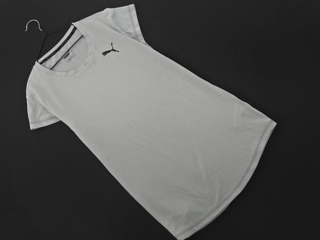 PUMA プーマ ロゴ トレーニングウェア Tシャツ sizeXL/グレー ■◆ ☆ ffc3 レディース拍卖
