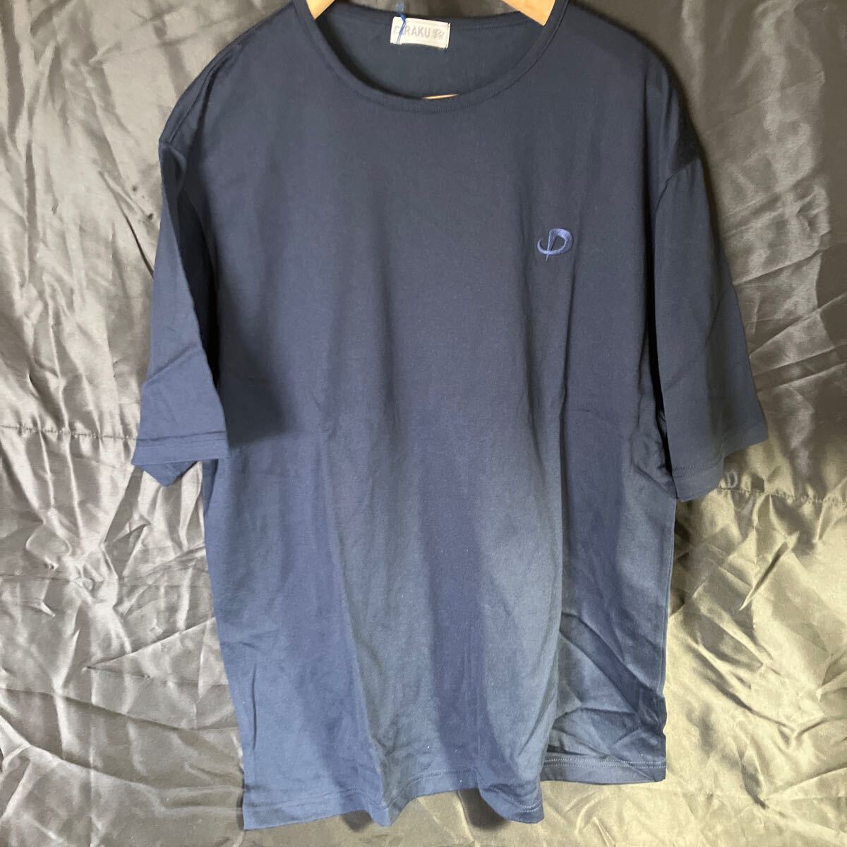 B44 RAKU JA09045 半袖シャツ LLサイズ ネイビー ヴィンテージ 新品未使用品 拍卖