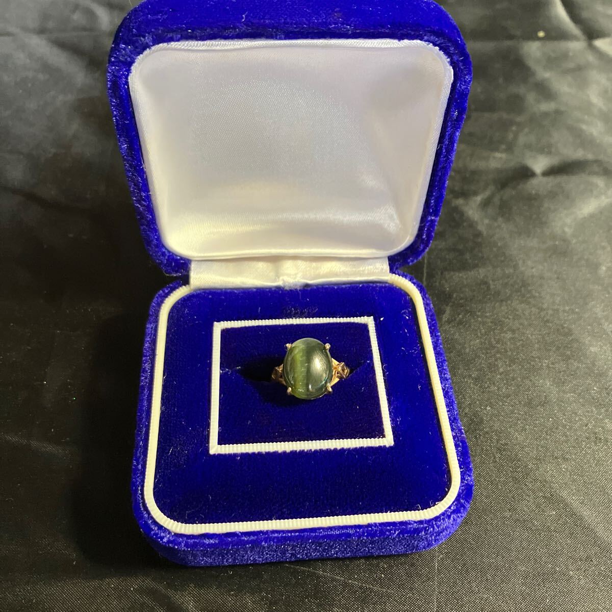 B63 アクセサリ 指輪 リング グリーンストーン ヴィンテージ 新品未使用品拍卖