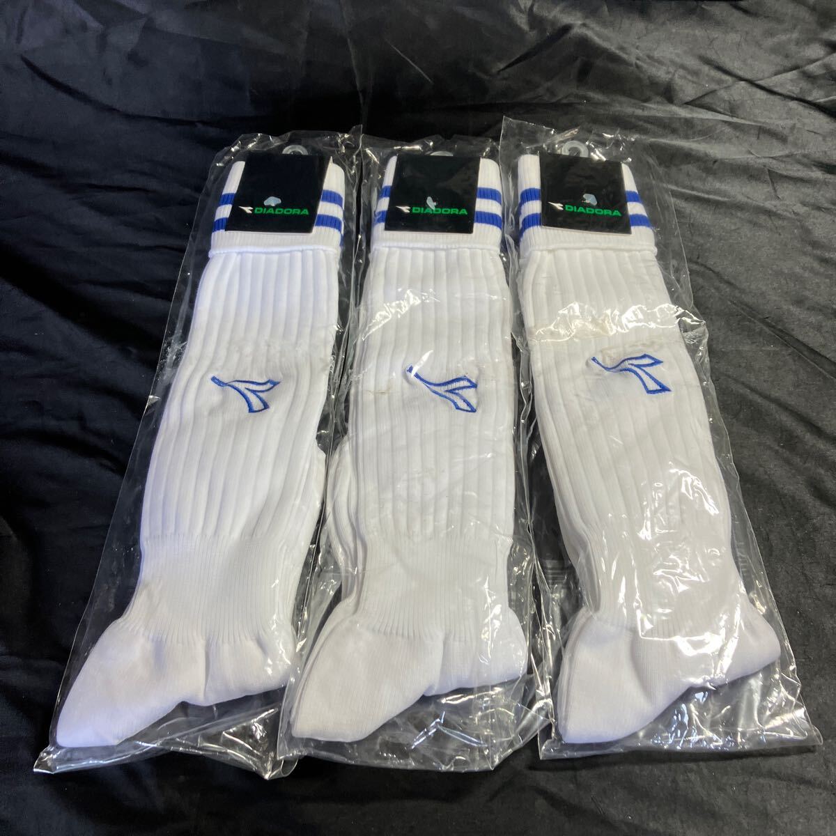D10 DIADORA J-5754 サッカーソックス 22〜24センチ ヴィンテージ 新品未使用品 スポーツ ◎3点セット拍卖