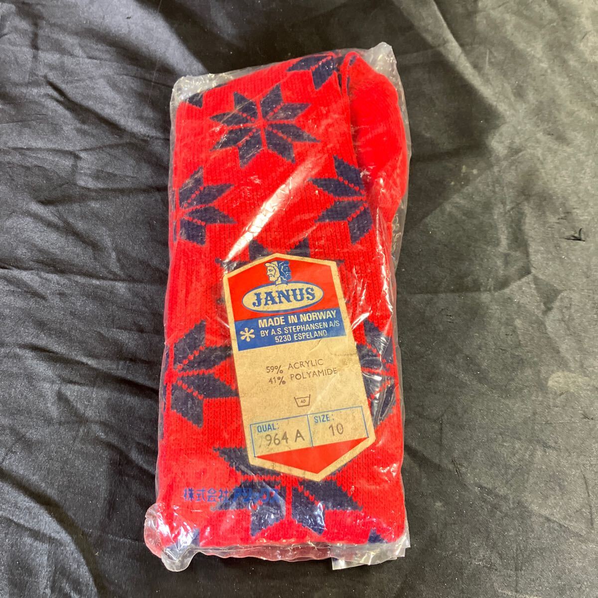 E13 JANUS 964A ソックス 10サイズ レッド 新品未使用品 スポーツ拍卖